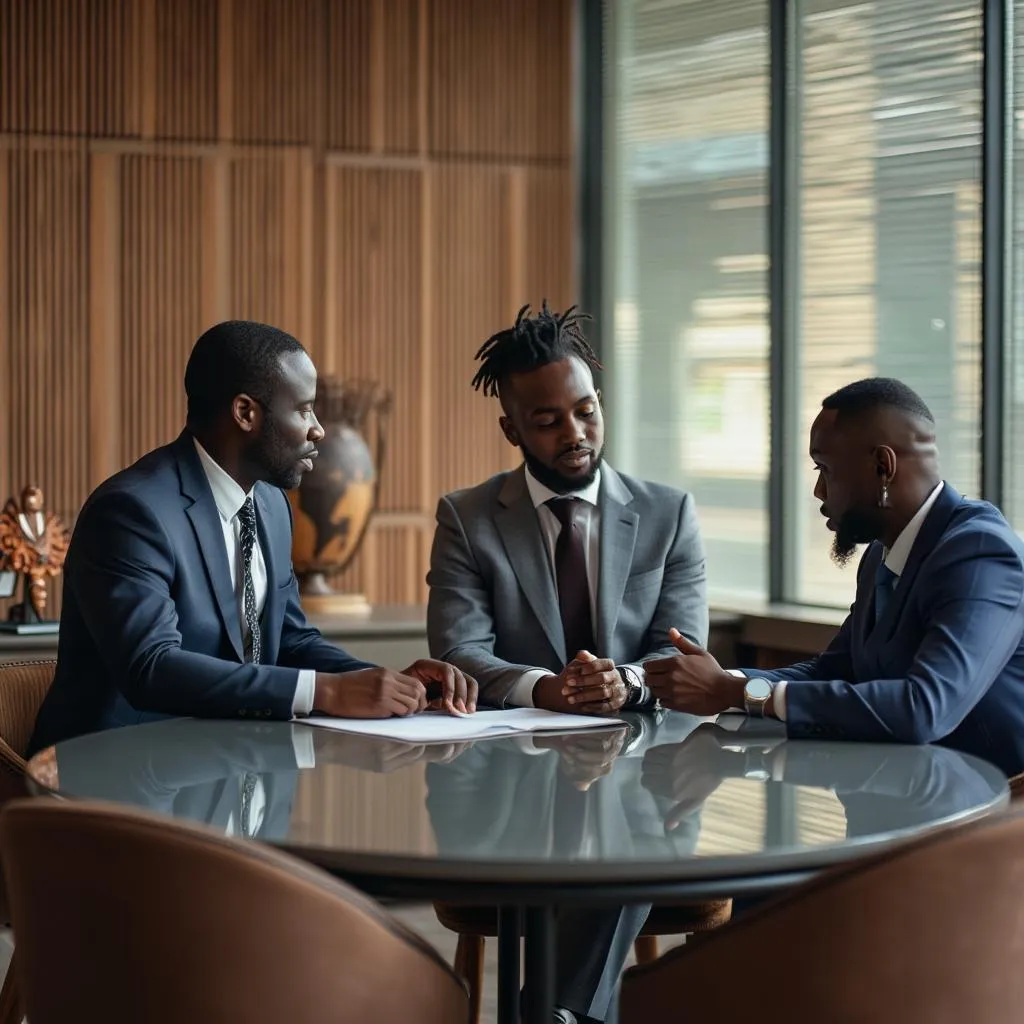 GhanaInvest founders meeting in first office