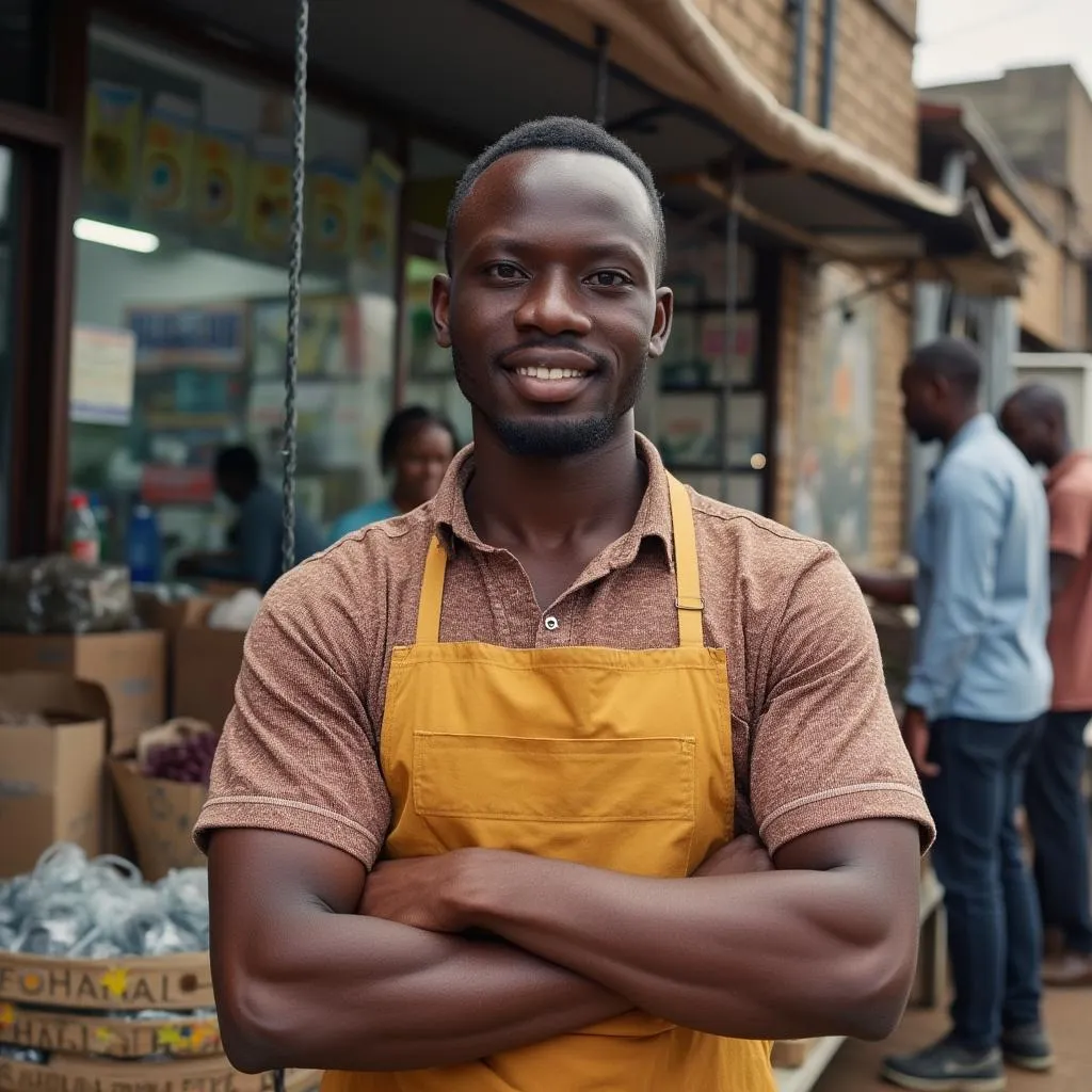 Small business owner in Ghana