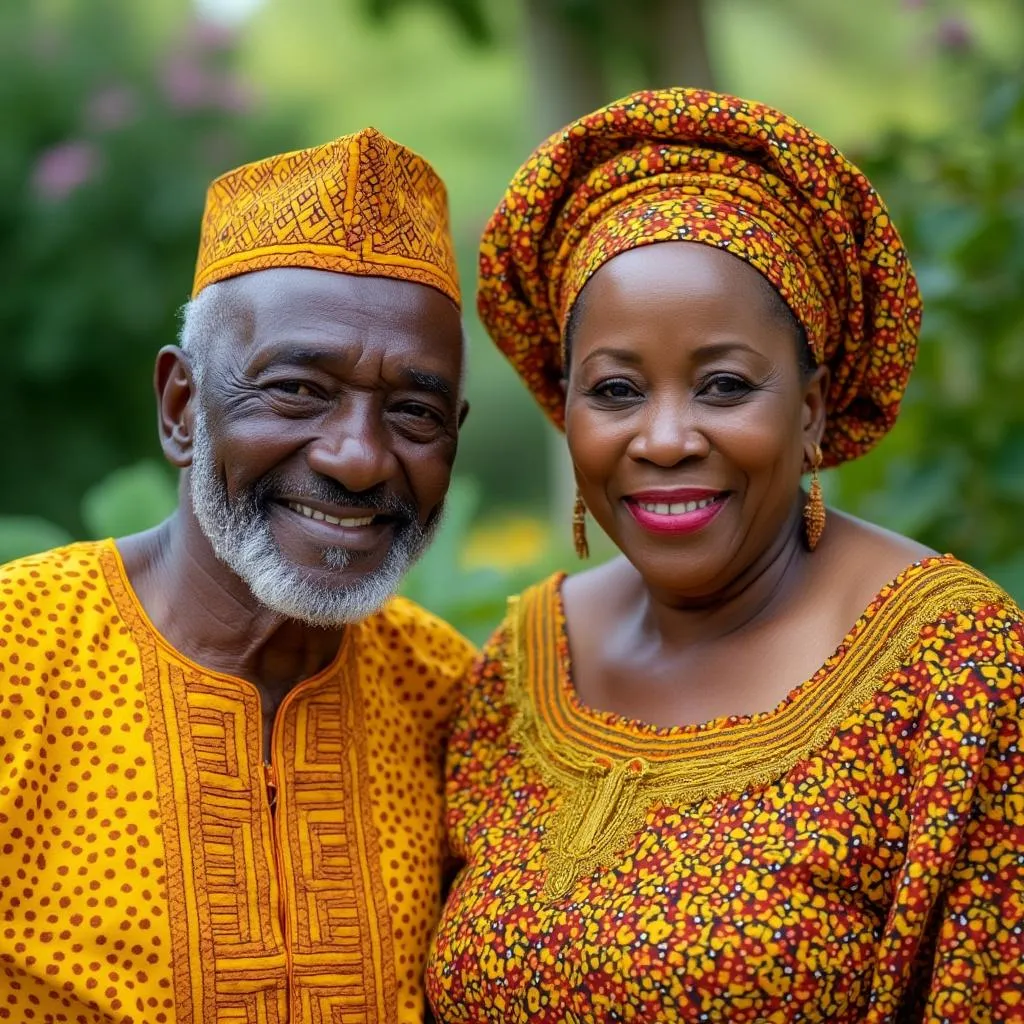 Portrait of Grace and Emmanuel Addo, retired educators