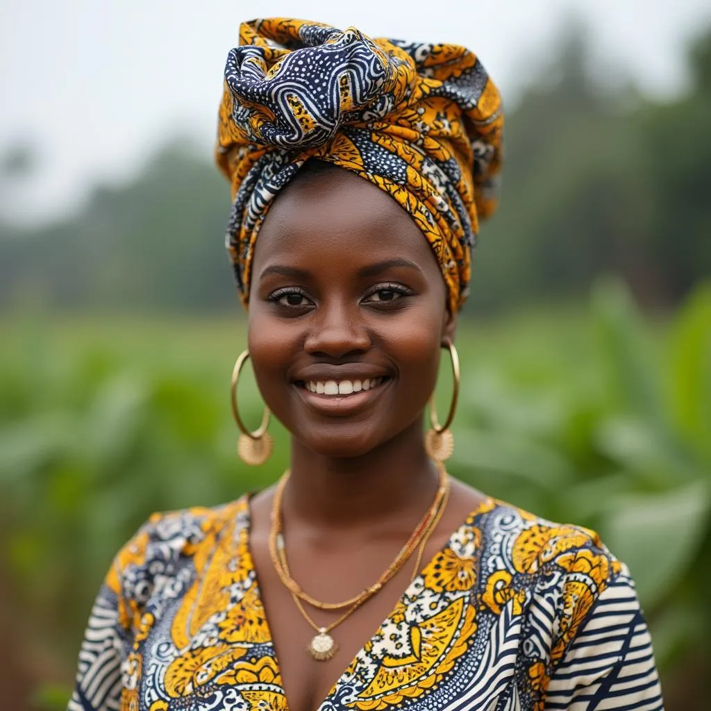 Portrait of Nana Akua Boateng, agricultural cooperative leader